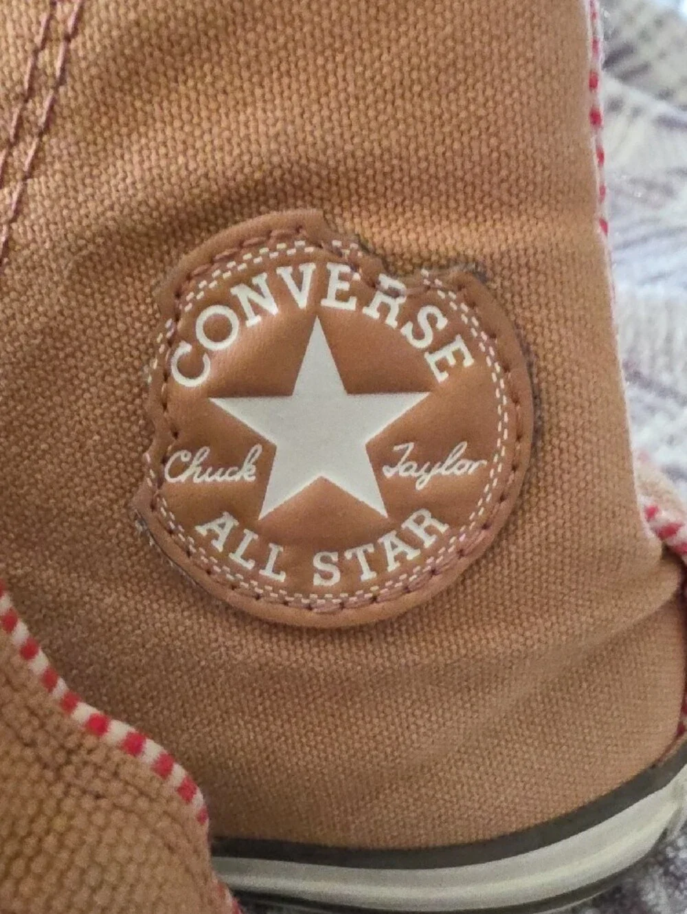 Kids Converse High Top Sneakers, Gingerbread